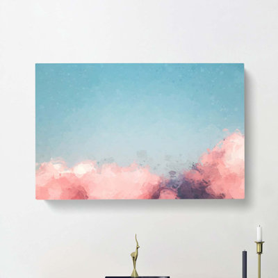 Migrating Birds In Abstract - Wrapped Canvas