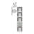 Freestanding Toilet Paper Cabinet With Slim Vertical Design And Storage Compartment, White