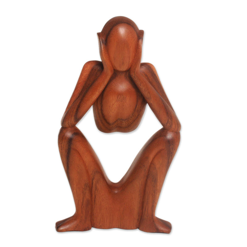Statue en bois boredom Olya