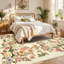 Tapis floral rétro 8 x 10 po Garvee-2106201859