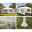 Pavillon de jardin 10 pi x 20 pi avec 6 parois latérales amovibles-128504645