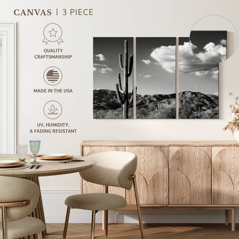 Harnek Saguaro Cactus Sunrise, H 48 po x l 74 po