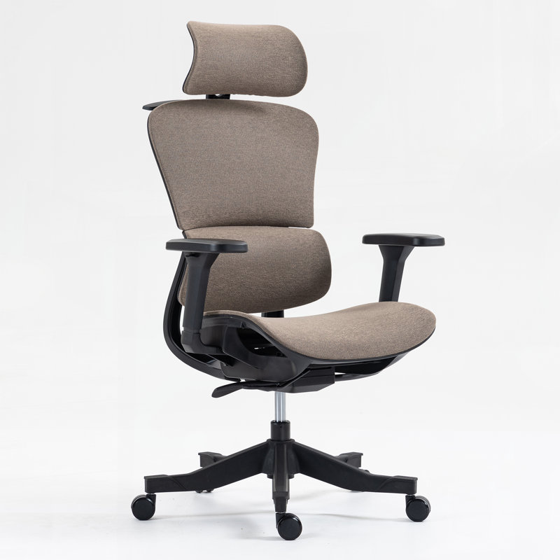 High Back Mesh Office Chair:8365HP-BR, Brown, Black