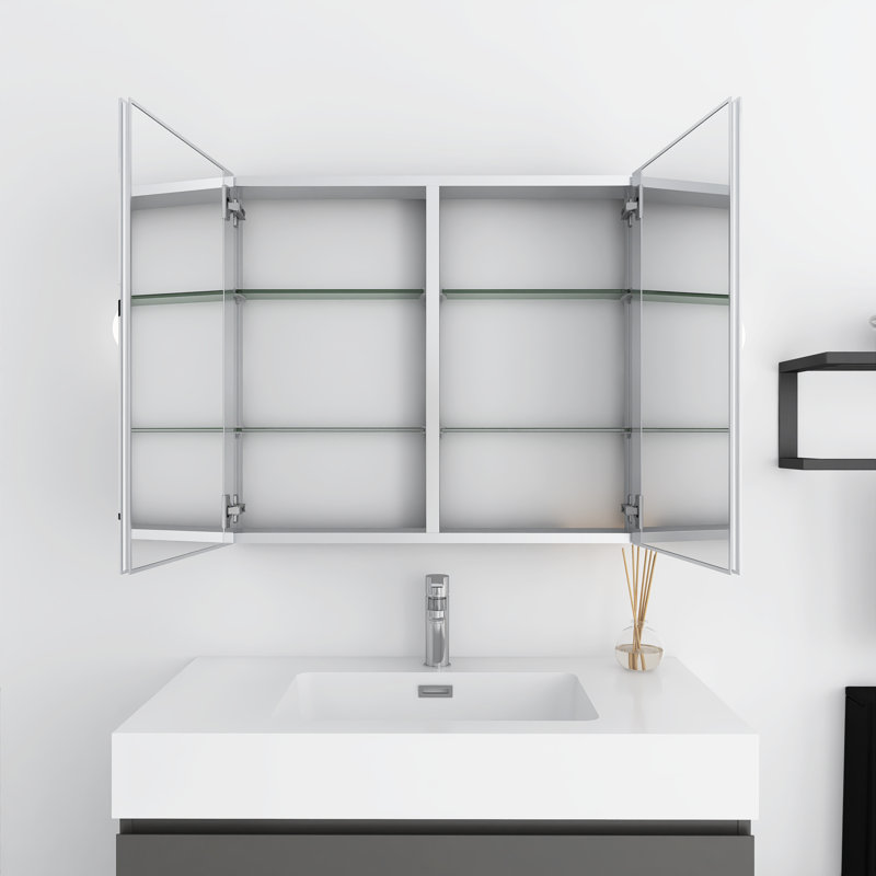 Armoire à pharmacie avec tablettes réglables l 30 po x H 26 po Ishee