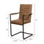 Chaise avec accoudoirs rembourrée Sahak