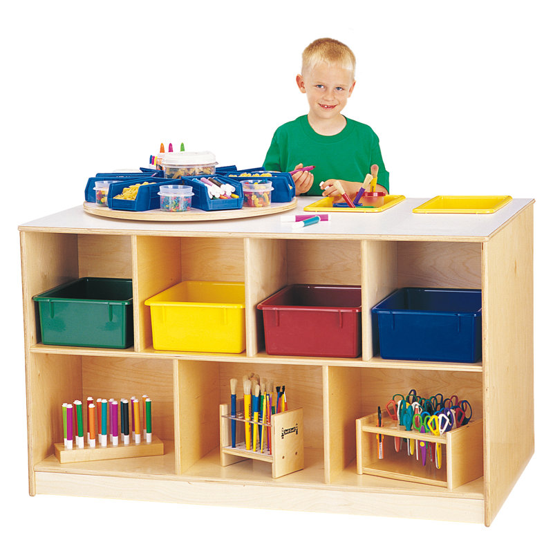 Jonti-Craft® Mobile Twin Storage Island, Colored