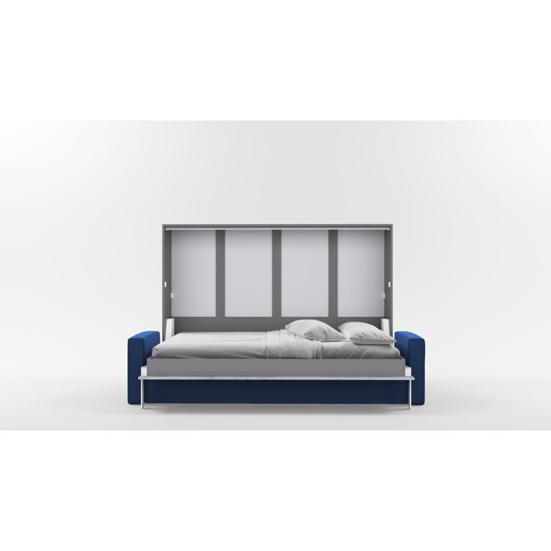 Neidelin Upholstered Bed, Slate Grey/Bronx