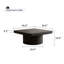 Table basse moderne carrée avec base cylindrique-1918219066