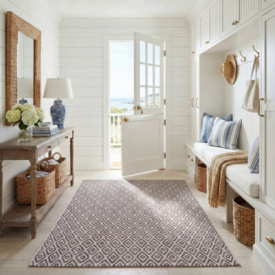 Arneshia Southwestern Navy Indoor/Outdoor Area Rug