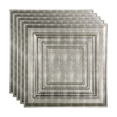 Panneau de plafond décoratif décoratif en vinyle 3 pi x 2 pi de style traditionnel FASÄDE