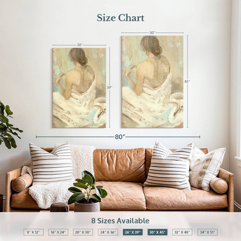 Leisha Abstract Figure Study II, 39" H x 26" W