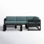 Avion 5 Piece Sectional Set - Black-1426329045-1414265629