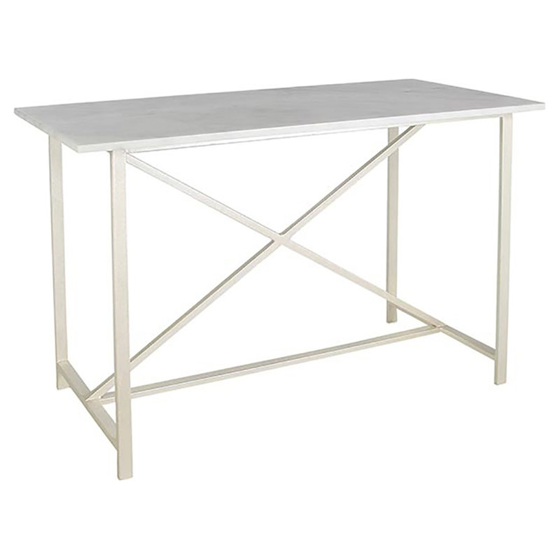 Metropolitan 60" Console Table, Carrera Marble