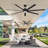 72'' Large Industrial Ceiling Fan With Light And Remote, 7 Aluminum Blades Large Airflow, Reversible DC Motor, 6-Speed High CFM, Modern Industrial Outdoor Ceiling Fan For Home, Office, Commercial Spaces, Porch, Garage, Shop-86938166-82038138