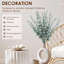 Plantes artificielles eucalyptus feuilles vertes branches fleurs bricolage décoration de la maison-1380079600-1380079607