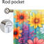 2Pcs rideaux à imprimé floral, rideau de décoration de ferme moderne à motif de fleurs colorées pour le salon chambre à coucher-1416059514