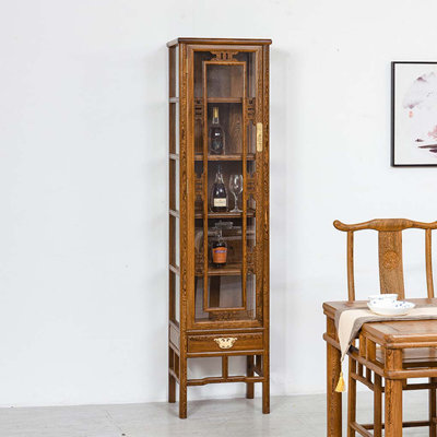 Vintage Solid Wood Storage Bookcase