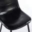 Chaise de salle à manger en PVC 4 pièces - noir-774267243