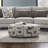 Josie Oval Ottoman