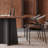 Retro rectangular family dining table sets-105860089