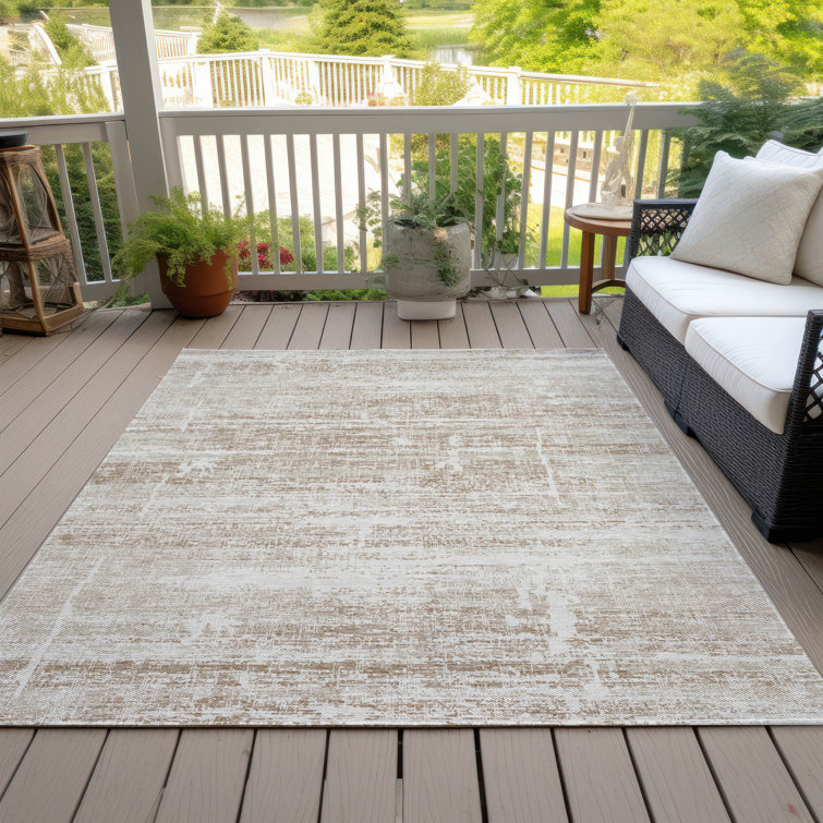 Malchow Washable Abstract Indoor / Outdoor Rug