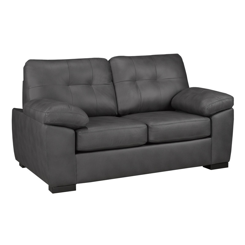 2 - Piece Living Room Set, Charcoal Polyester
