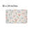 Light Blue Pink Bouquet Plush Bath Rug, 36 X 24