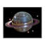 Boule disco mauve, giclée encadrée, design par Decent Exposures-279716261-279716260