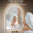 Arched LED Bathroom Mirrors with Anti-Fog, with Frontlit and Backlit Dimmable LED Mirror for Bathroom, 3 Color Temperature Bathroom Mirror, Hanging or Leaning-990708339-990708337