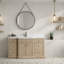 Meuble-lavabo simple 55 po avec plateau en pierre reconstituée Redondo