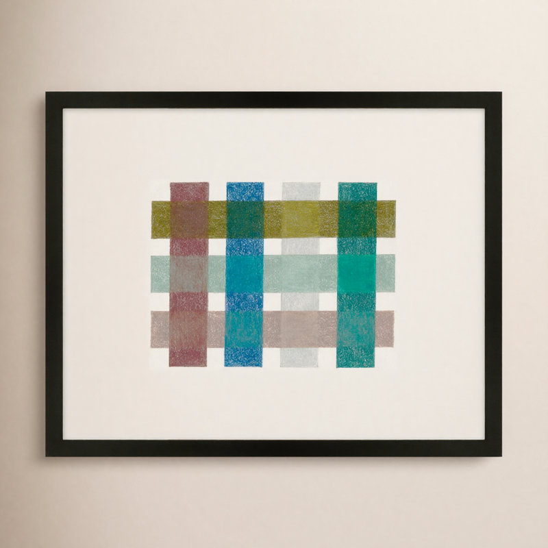 Gridlock IV Print by Beth James, 25" W x 20" H, Black Framed
