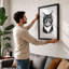 Fierce Stare Graphic Art - Print-392295293-392295294