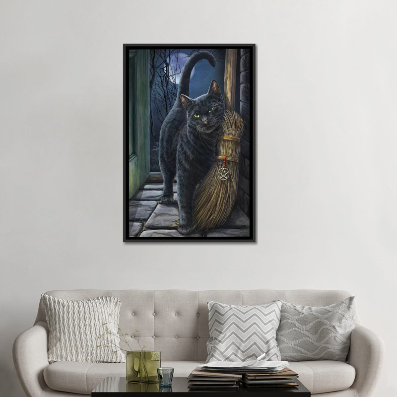 «A Brush with Magick», impression sur toile, H 48 po x l 32 po x P 1,5 po, Toile encadrée noire, Pas de tapis