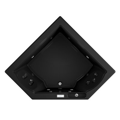Fuzion® 65.75" x 65.75" Corner Whirlpool Acrylic Bathtub Light