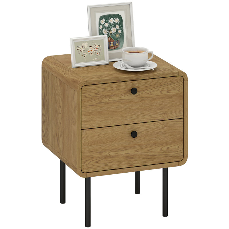 40cm W Manufactured Wood Bedside Table