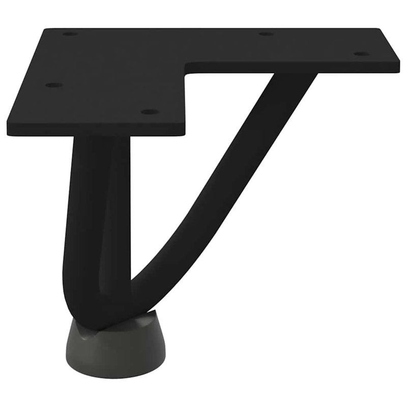 Aurbree Table Leg, 10cm H x 12cm W x 12cm D, Black