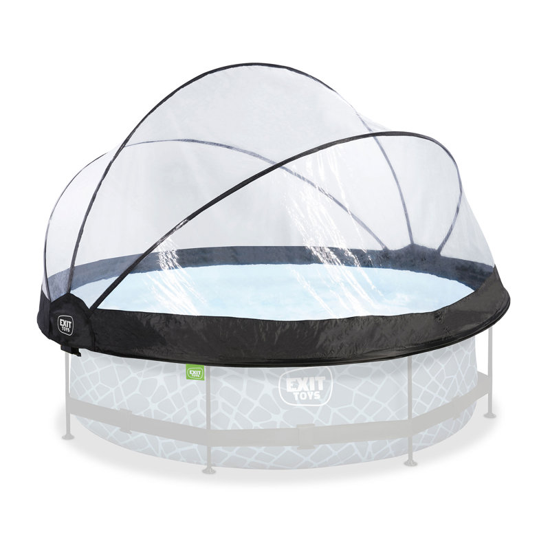 EXIT Toys Round Multifunctional Cover Dome Enclosure for Outdoor Pools, 	10'5" W