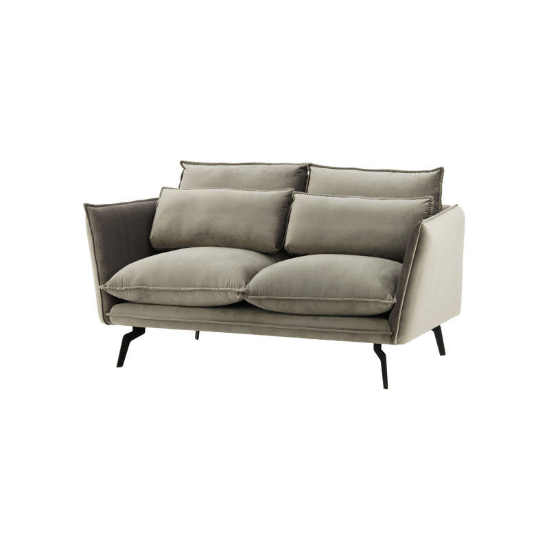 Fauske 2 Seater Sofa, 95cm H x 171cm W x 98cm D, Grey