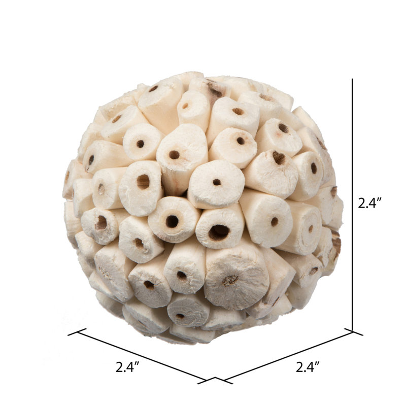 Vickerman Natural Botanicals 2.4" Sola Ata Ball. Includes 50 pieces per Pack.