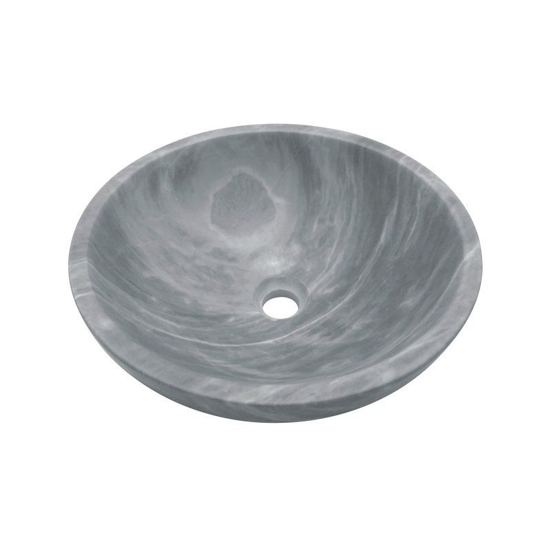 Lavabo pour salle de bain en marbre naturel, surface polie, pierre naturelle, marbre véritable, marbre véritable, Gris