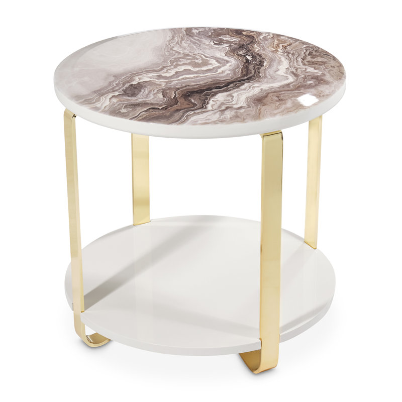 Table de bout ronde Ariana, H 22 po x l 22 po x P 22 po