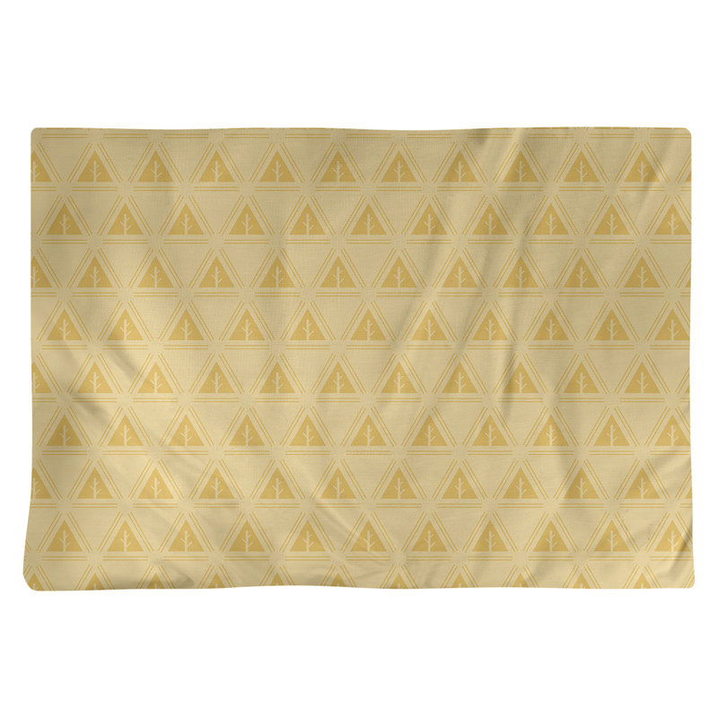 Récapitulatif de coton 18" classique à arbre minimaliste Barbra, Jaune clair, Coton