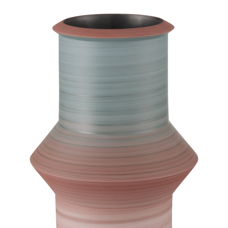 Happy 80'S Blue & Red Vase Set Of 2