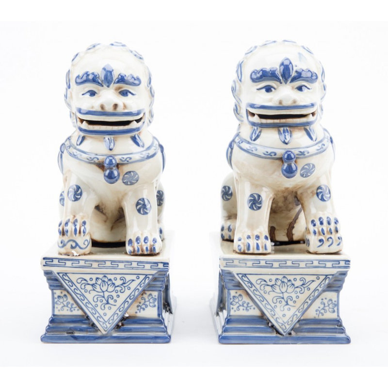 Animals Figurines & Sculptures, White, 9" H x 4" W x 5.5" D
