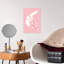 Art mural de l'architecture moderne minimaliste rose-543482156
