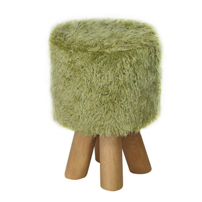 Solid + Manufactured Wood Accent Stool
