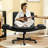 32.7" Wide Modern Premium PU Leather Office Chair With 5-Way Adjustable Arms & Pet-Friendly Wide Seat-1018403322-1018403327
