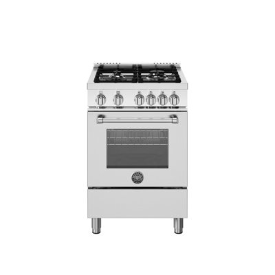 Master Series All-Gas Range 24"" - 4 Burners - Gas Oven - Stainless Steel Finish -  Bertazzoni, MAS244GASXVLP