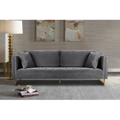 90'' Velvet Sofa