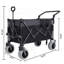 Chariot pliant multifonctionnel avec chariot rotatif à poussoir et poignée 9X4 pour le camping, la plage et l'extérieur-124641934